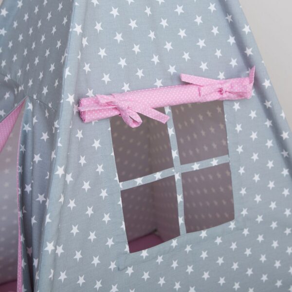 Grey Stars and Pink Dots