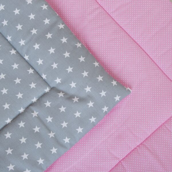 Grey Stars and Pink Dots