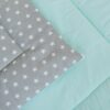 Grey Stars and Mint Dots
